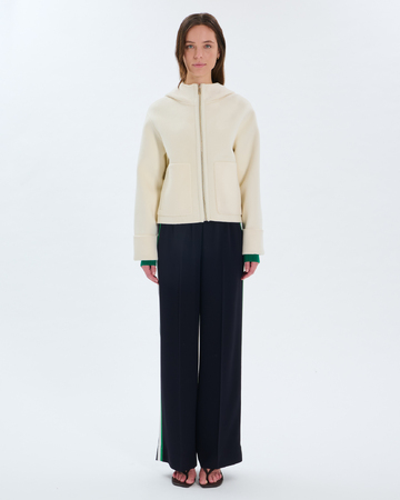 Manteau Marjy Manteau en laine &eacute;cru ZAPA