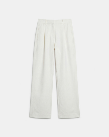 Pantalon Paola Pantalon en coton &eacute;cru ZAPA