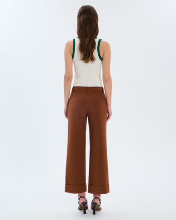 Pantalon Parly Pantalon droit acajou ZAPA