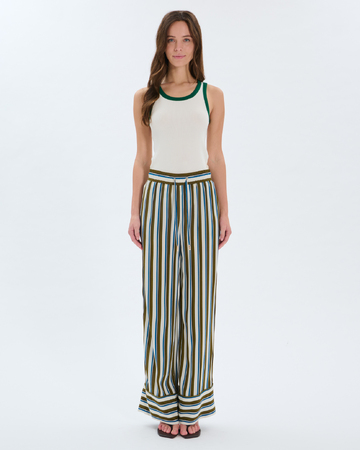 Pantalon Poesie Pantalon à rayures en viscose ZAPA