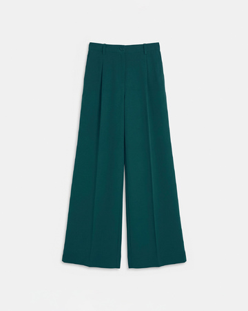 Pantalon Pleyel Pantalon &agrave; pinces vert ZAPA