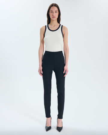 Pantalon Perrotin Pantalon en viscose noir ZAPA