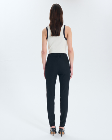 Pantalon Perrotin Pantalon en viscose noir ZAPA
