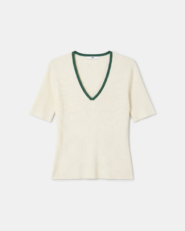 Pull Naouel Pull en viscose écru ZAPA