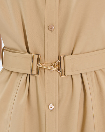 Robe Ralizee Robe saharienne en coton sable ZAPA