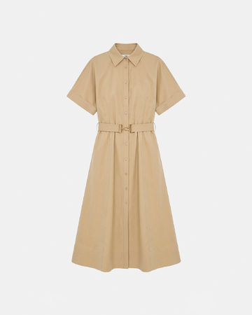 Robe Ralizee Robe saharienne en coton sable ZAPA