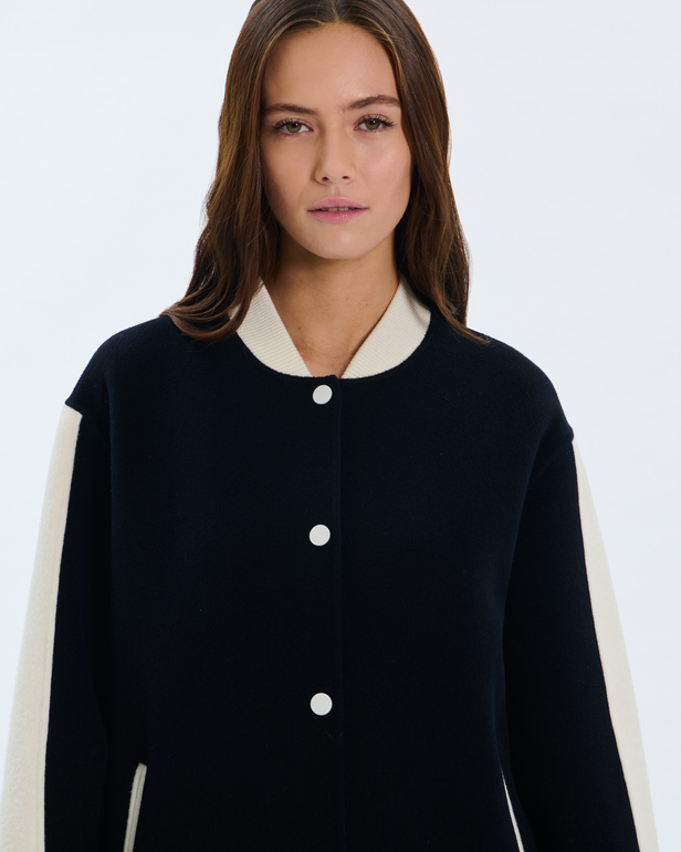 Blouson Bobby Blouson teddy en laine nocturne ZAPA