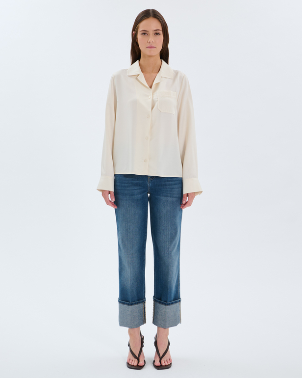 Chemise Cassidy Chemise fluide &eacute;cru ZAPA