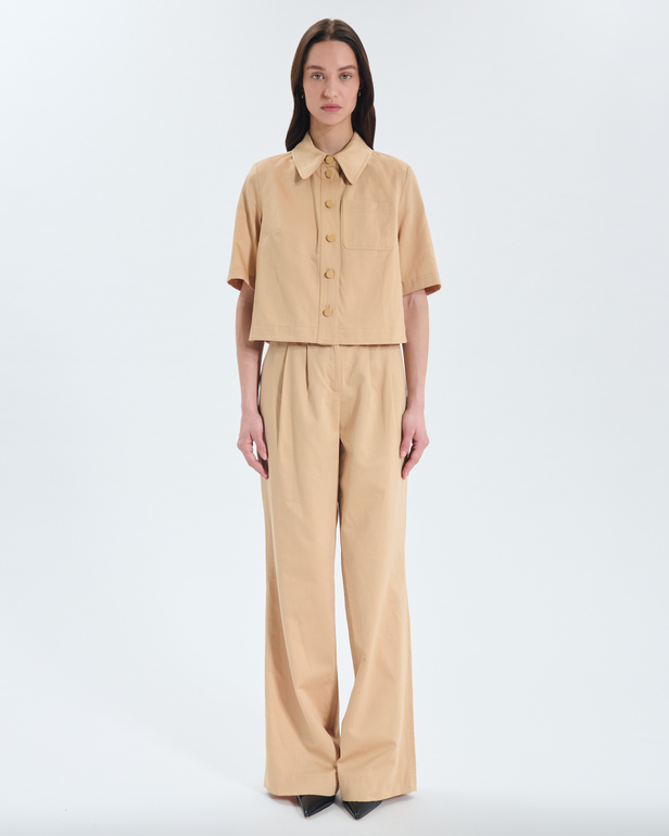 Chemise Celina Chemise en coton bio sable ZAPA
