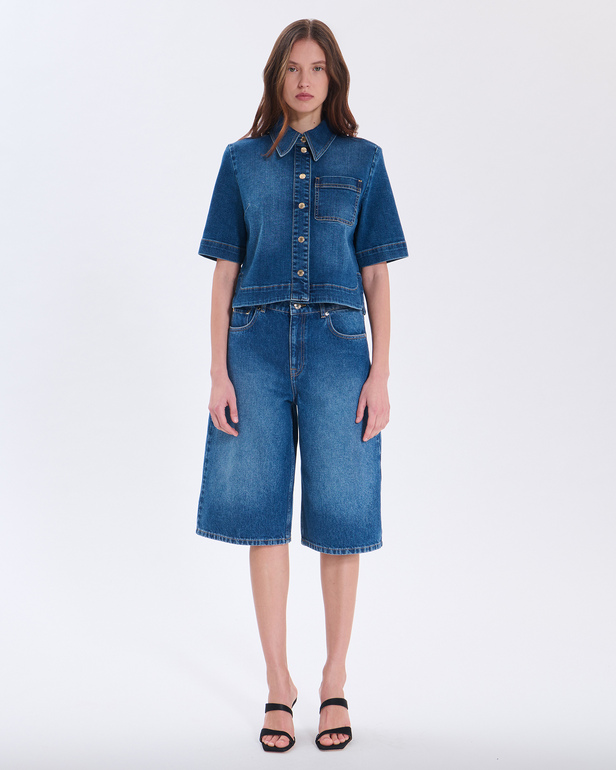 Chemise Celina Chemise en coton bleu ZAPA