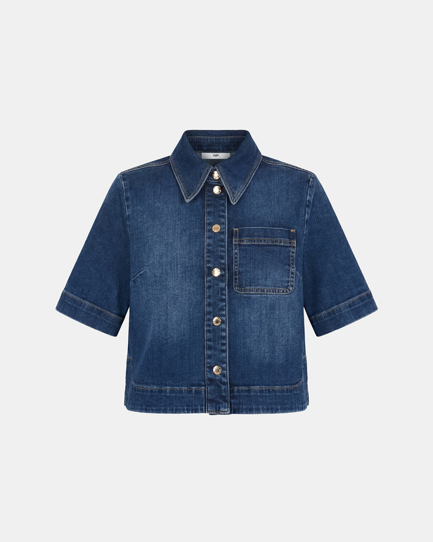 Chemise Celina Chemise en coton bleu ZAPA