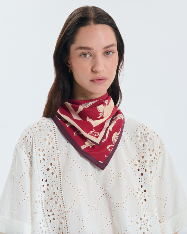 Foulard Elea Foulard en soie imprim&eacute; ZAPA