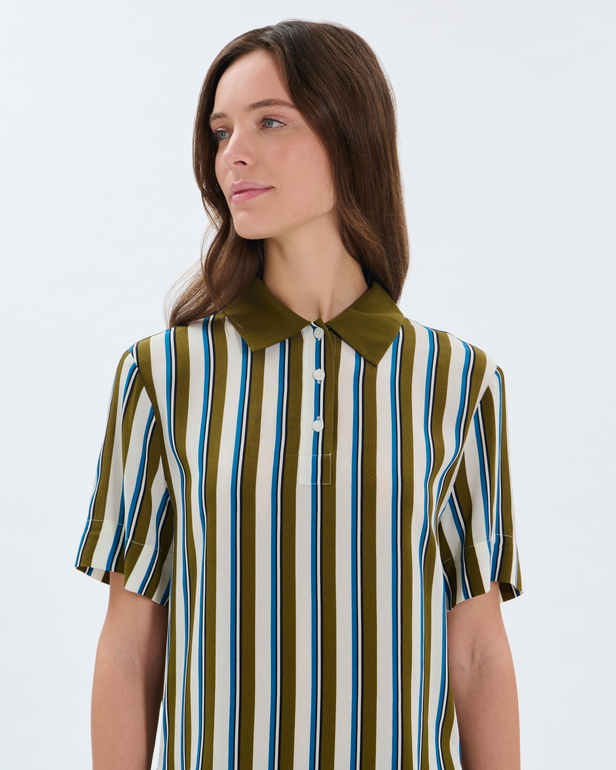 Top Trinity Top &agrave; rayures en viscose ZAPA