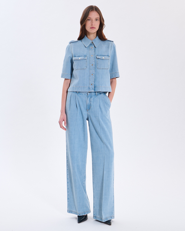 Jean Prince Jean en coton bleu clair ZAPA