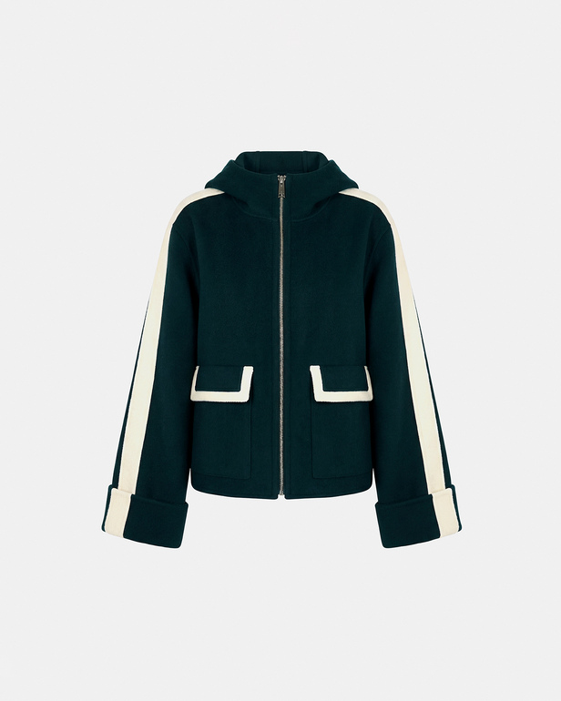 Manteau Marja Manteau en laine vert fonc&eacute; ZAPA