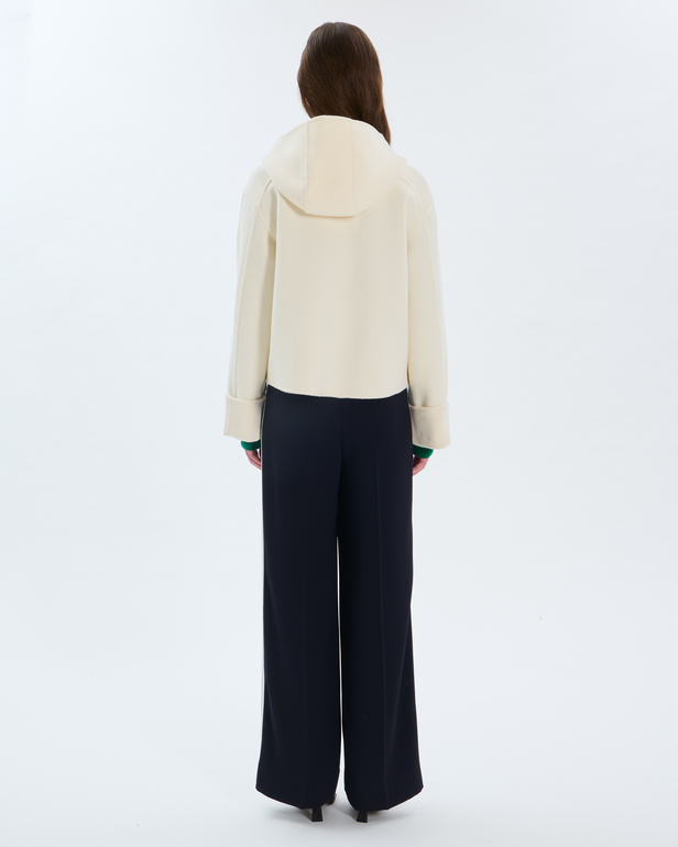 Manteau Marjy Manteau en laine &eacute;cru ZAPA