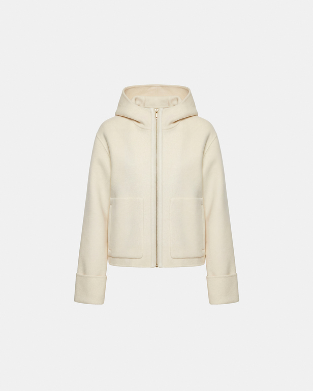 Manteau Marjy Manteau en laine &eacute;cru ZAPA