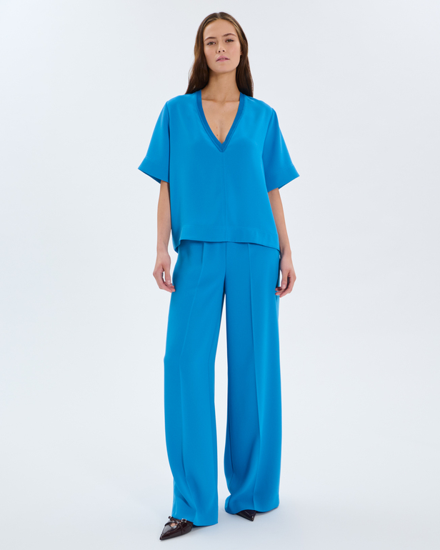 Pantalon Piela Pantalon fluide cobalt ZAPA