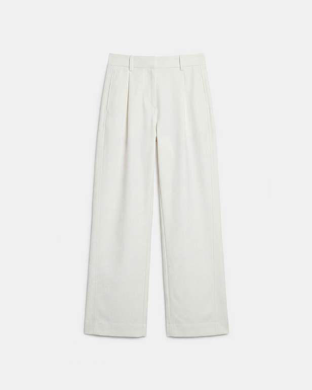Pantalon Paola Pantalon en coton &eacute;cru ZAPA