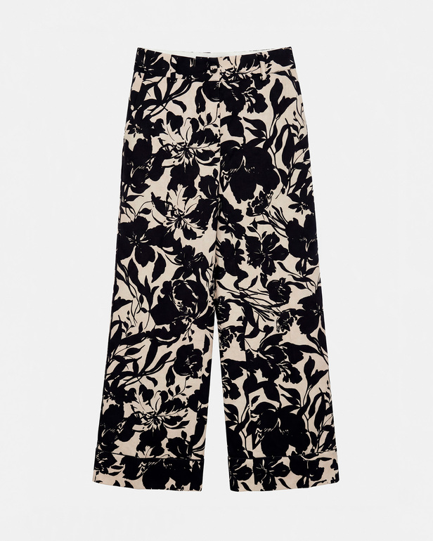 Pantalon Parlya Pantalon en lin imprim&eacute; ZAPA