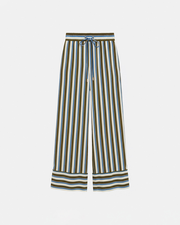 Pantalon Poesie Pantalon &agrave; rayures en viscose ZAPA