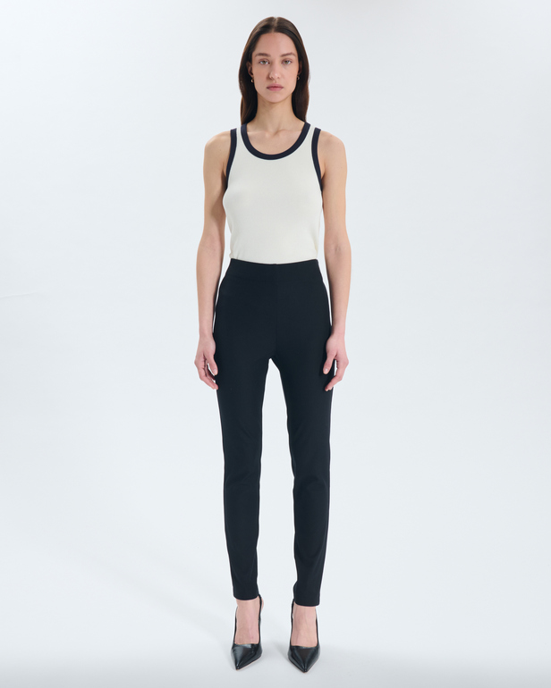 Pantalon Perrotin Pantalon en viscose noir ZAPA