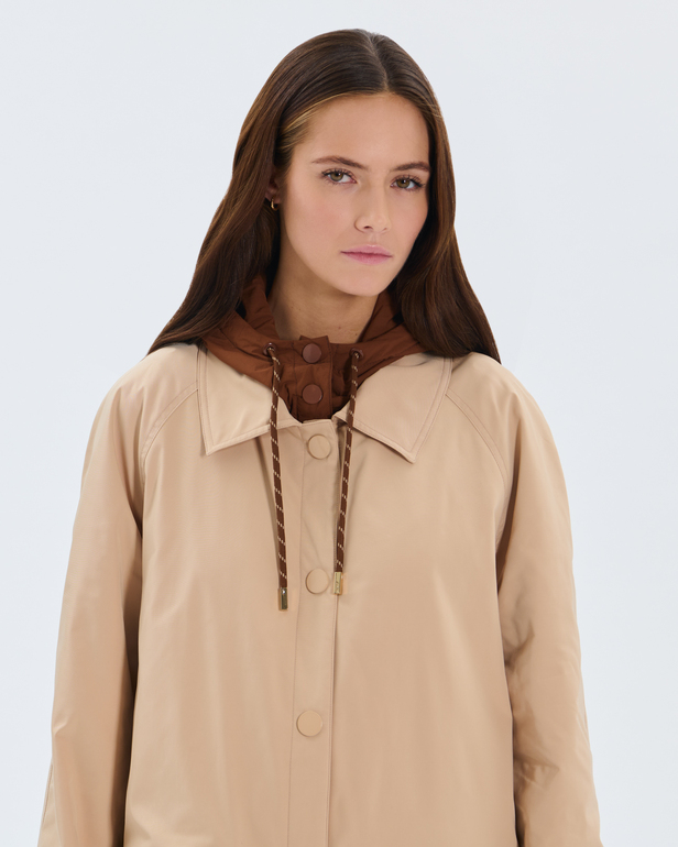 Parka Pascal Parka &agrave; capuche amovible sable ZAPA