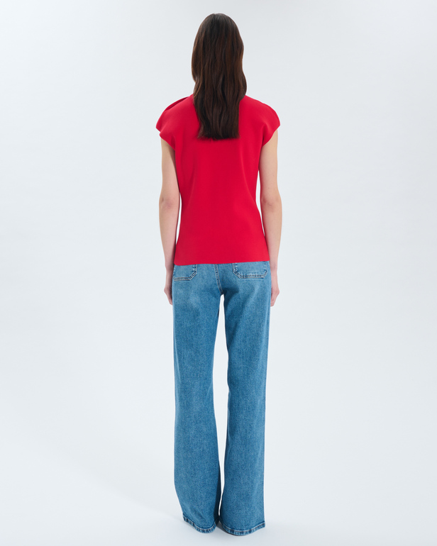 Pull Nigella Pull en coton &eacute;paule boutonn&eacute;e ZAPA