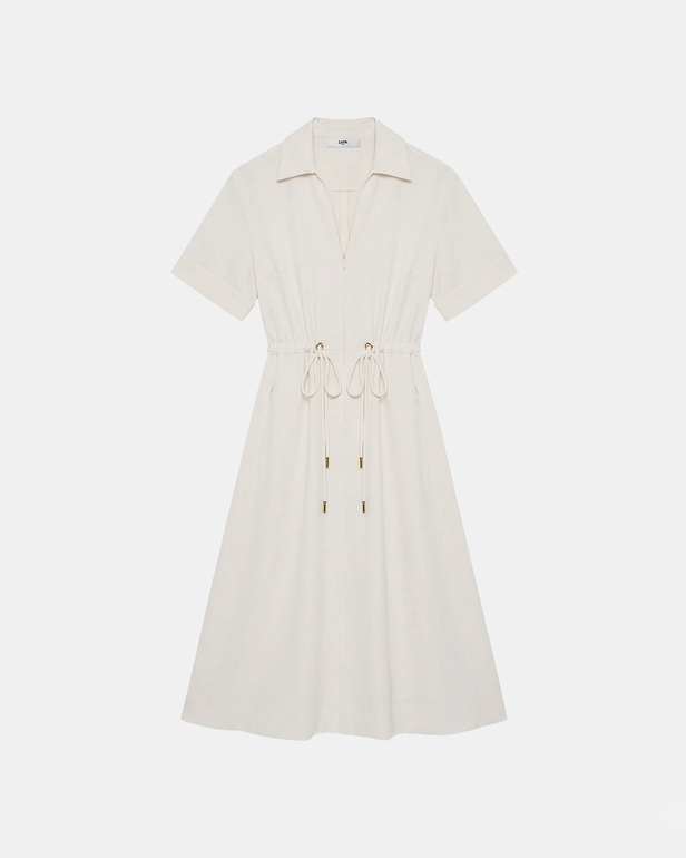 Robe Rebel Robe avec cordon &eacute;cru ZAPA
