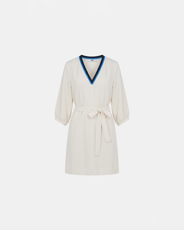 Robe Rali Robe courte &eacute;cru ZAPA
