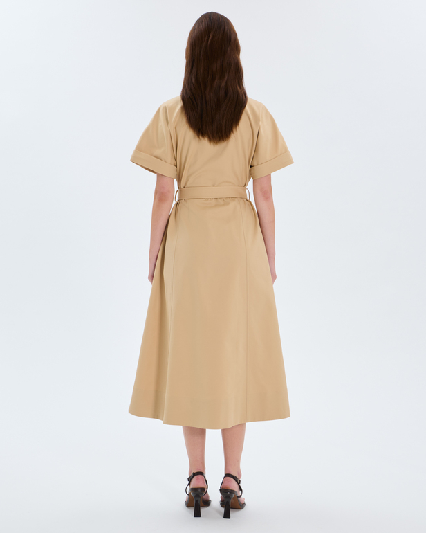 Robe Ralizee Robe saharienne en coton sable ZAPA