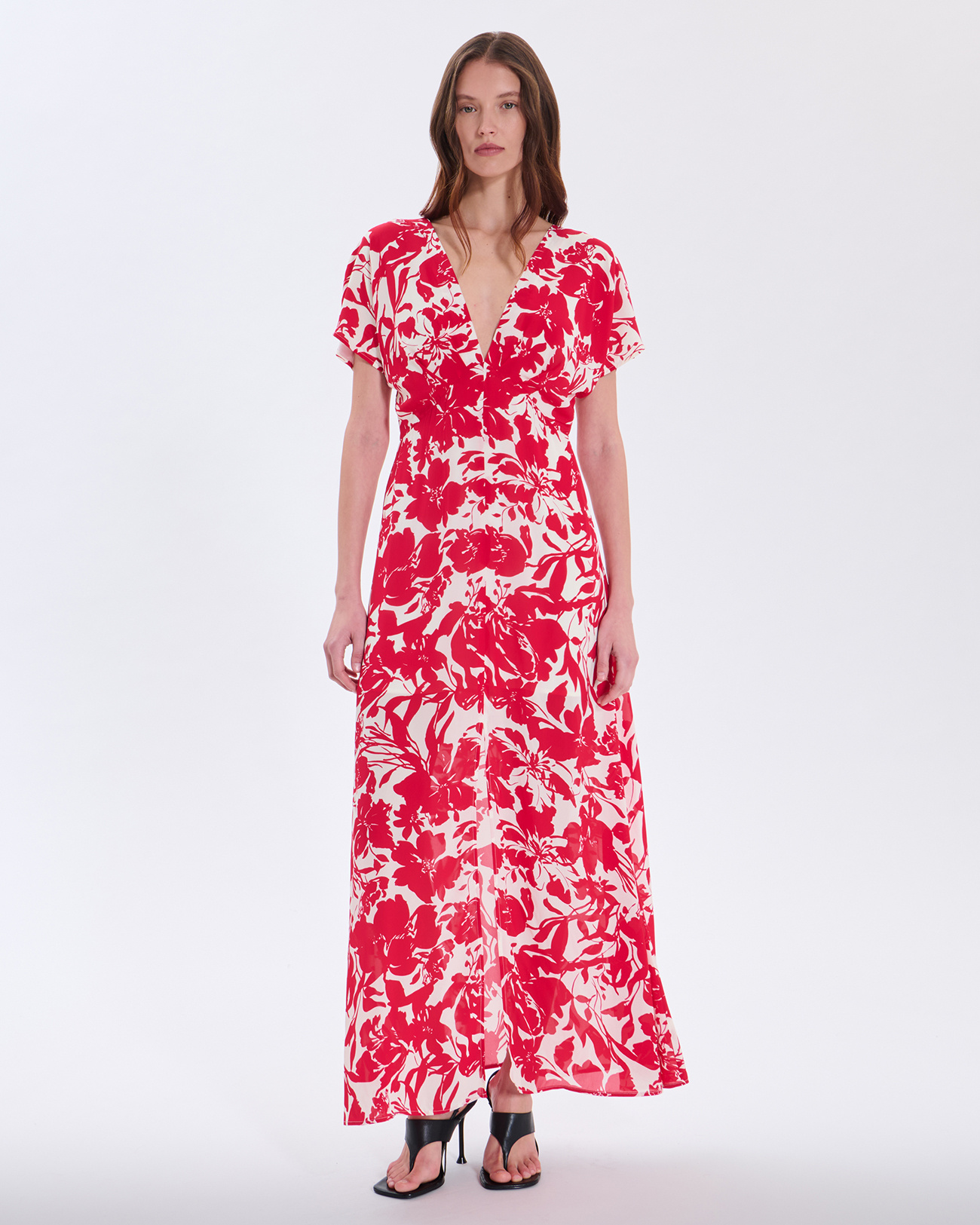 Robe Rachel Robe en viscose framboise ZAPA