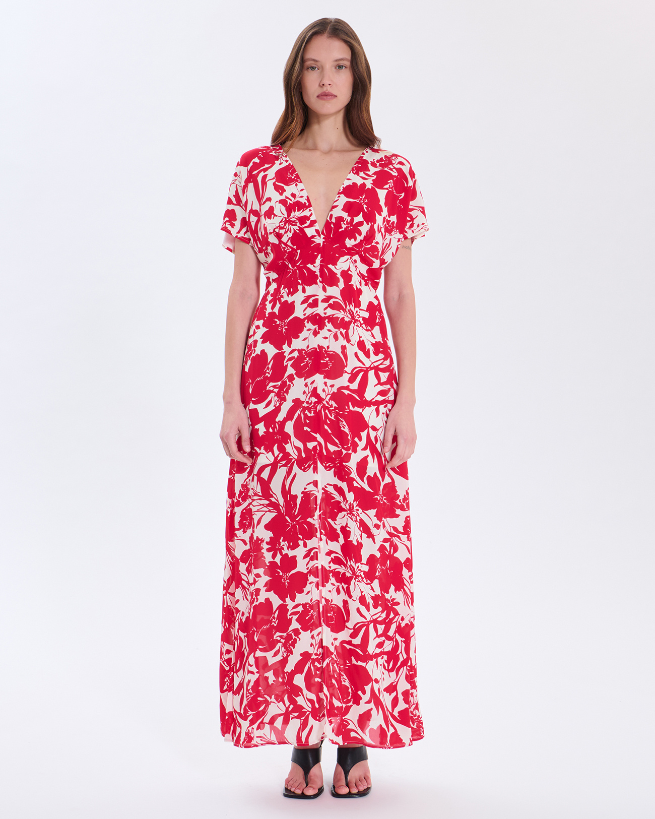 Robe Rachel Robe en viscose framboise ZAPA