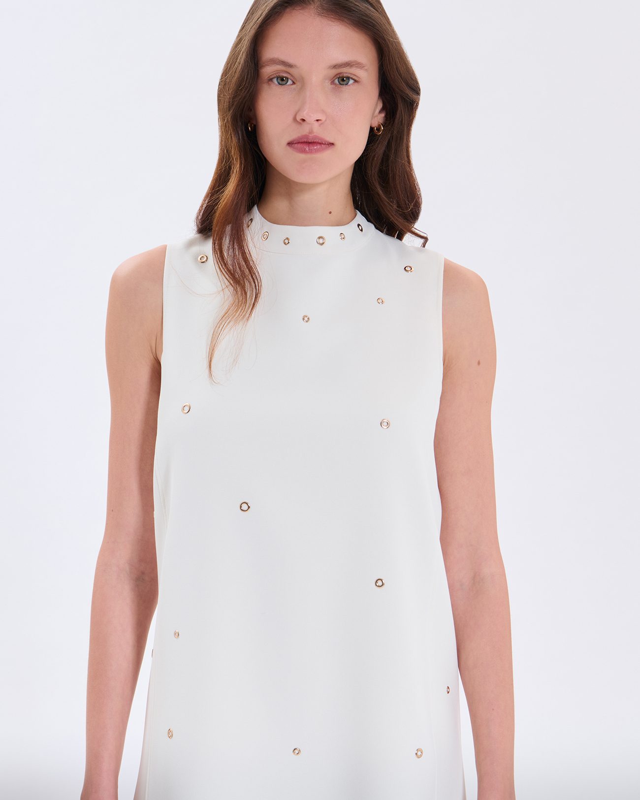 Robe Roxa Robe &agrave; oeillets &eacute;cru ZAPA