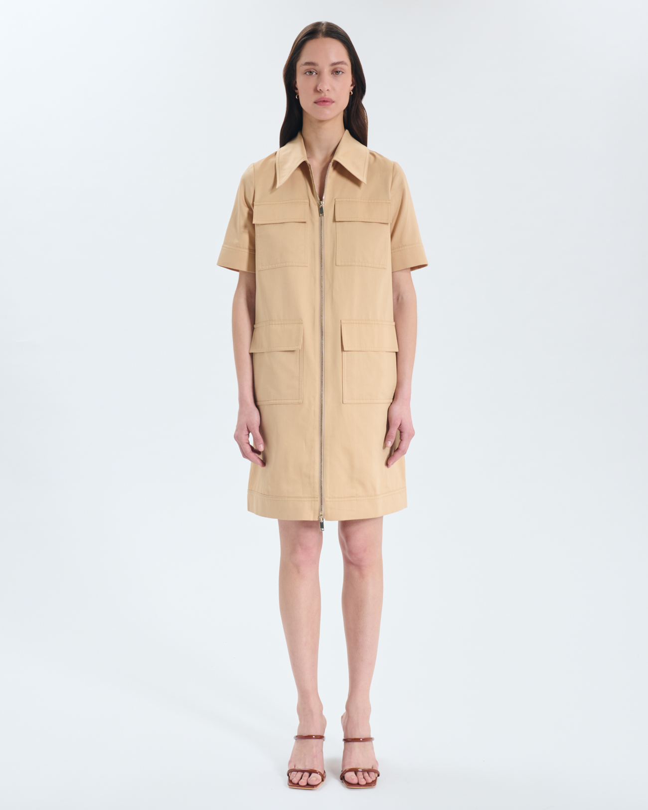 Robe Rakia Robe en coton bio sable ZAPA