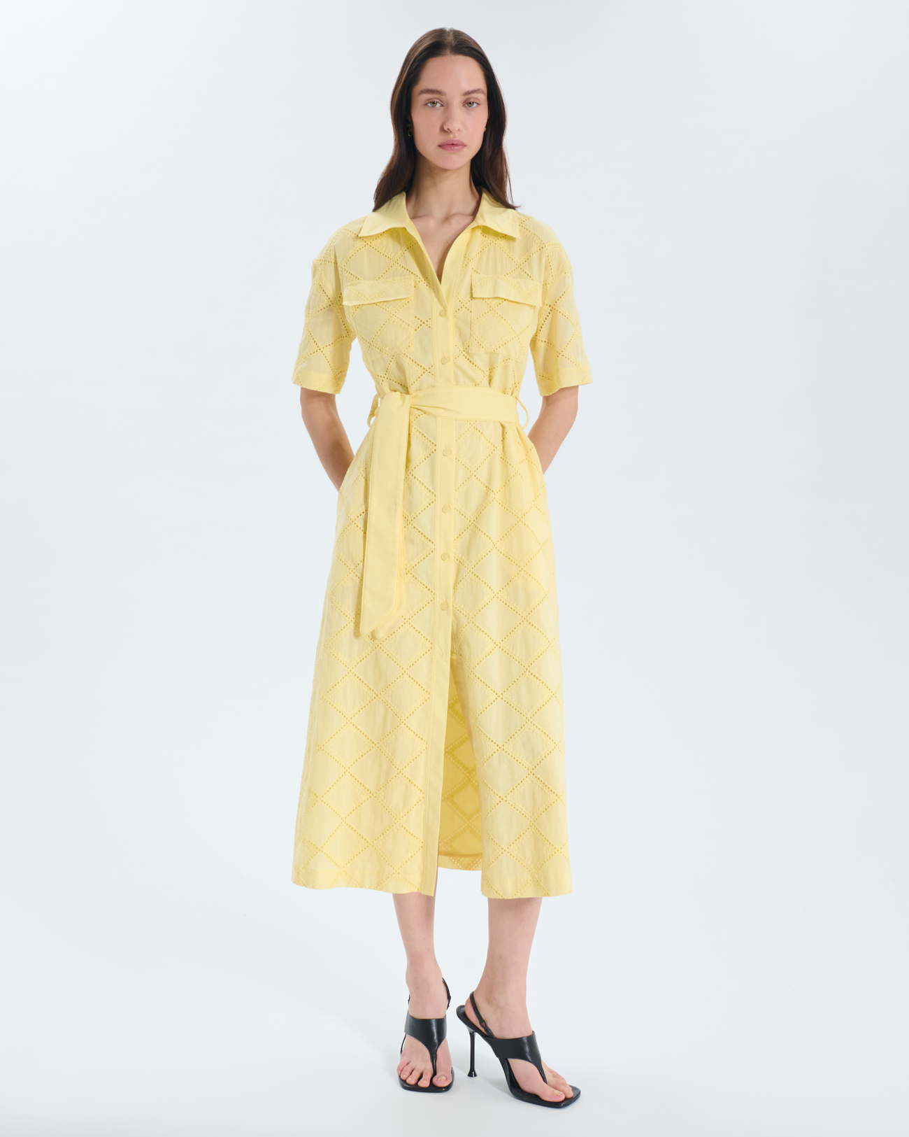 Robe Roma Robe midi jaune ZAPA