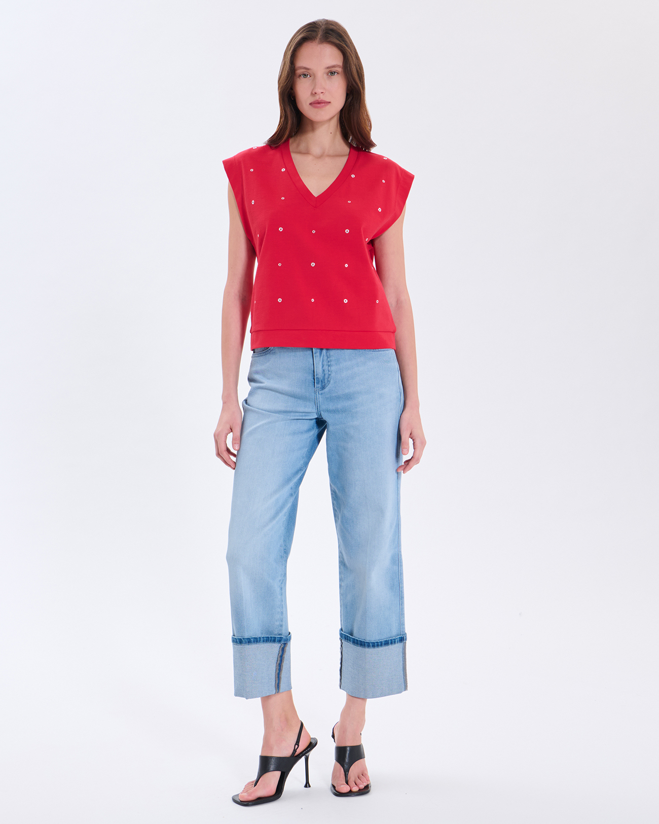 Top Trisha Top en coton framboise ZAPA