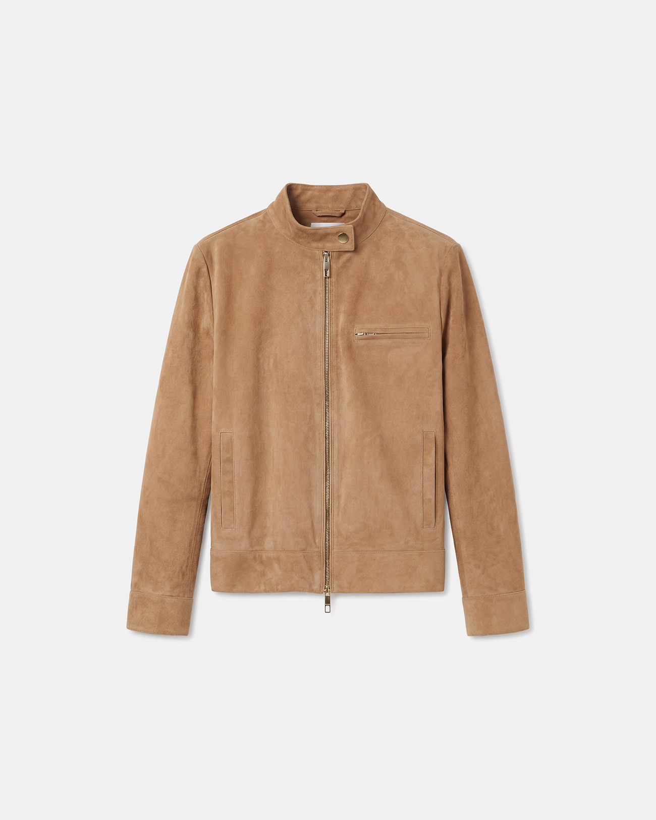 Veste Vanessa Veste en cuir su&eacute;d&eacute; beige ZAPA