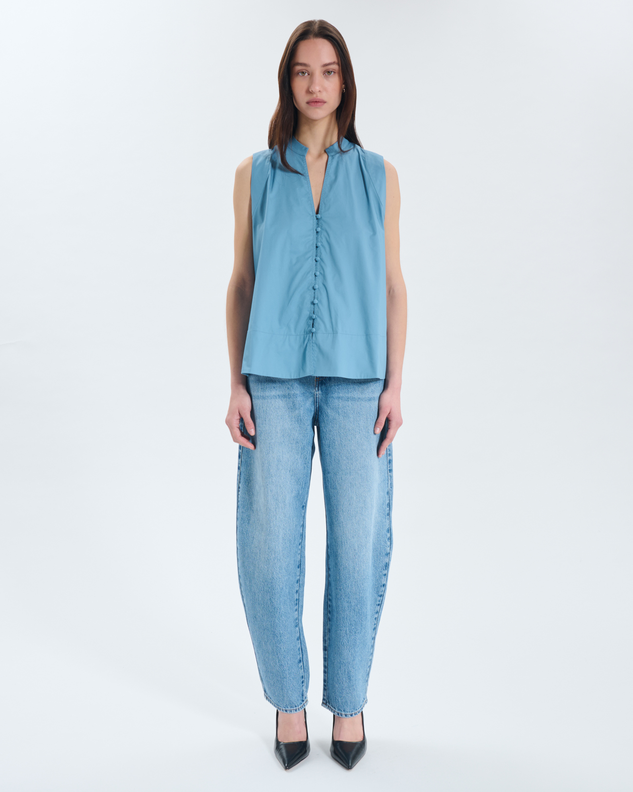 Top Taliana Top sans manches en coton ZAPA