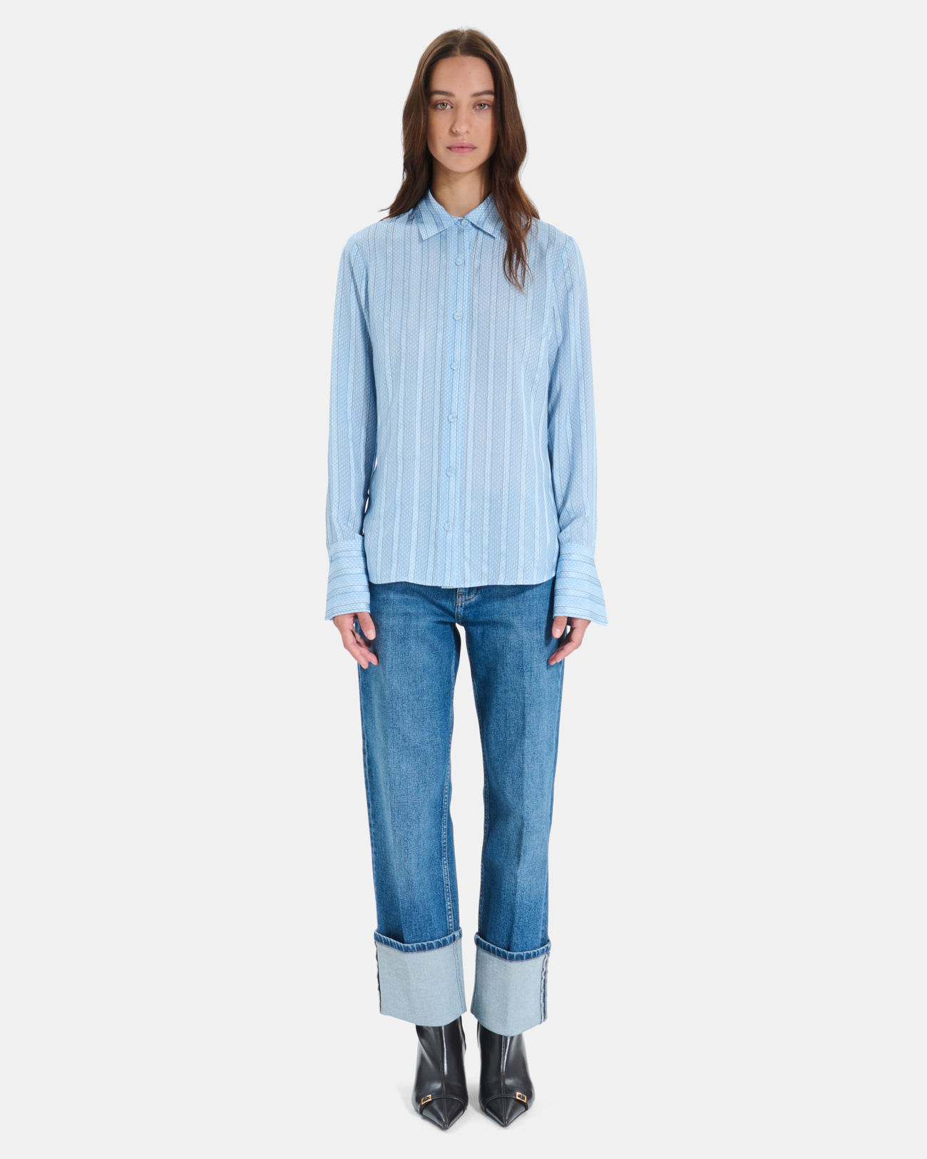 Chemise Calvyn Chemise manches longues &agrave; rayures ZAPA