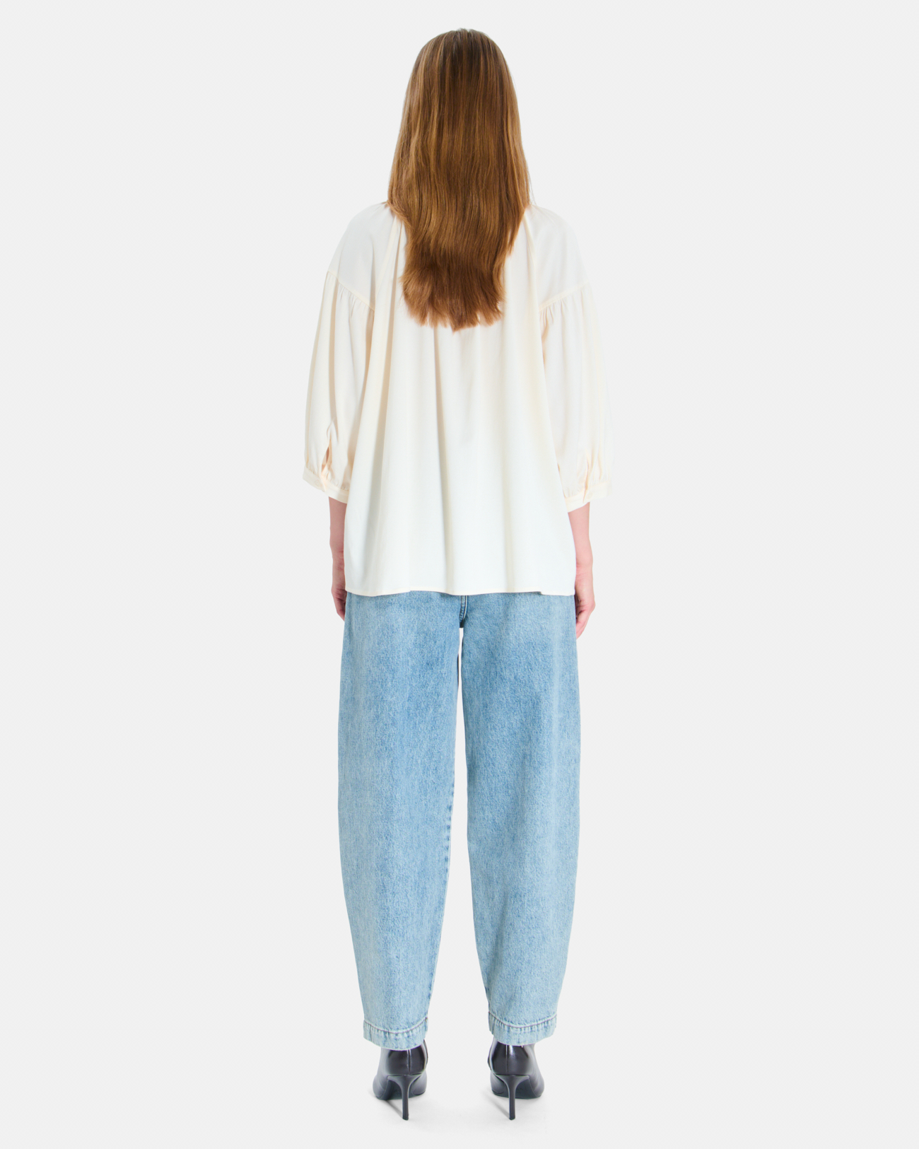 Chemise Cora Chemise ample en laine cr&egrave;me ZAPA