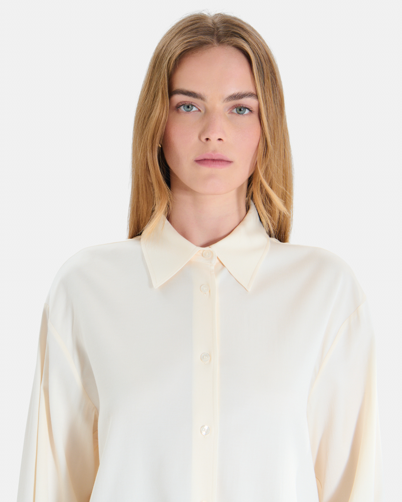 Chemise Corentin Chemise cr&egrave;me &agrave; manches longues ZAPA