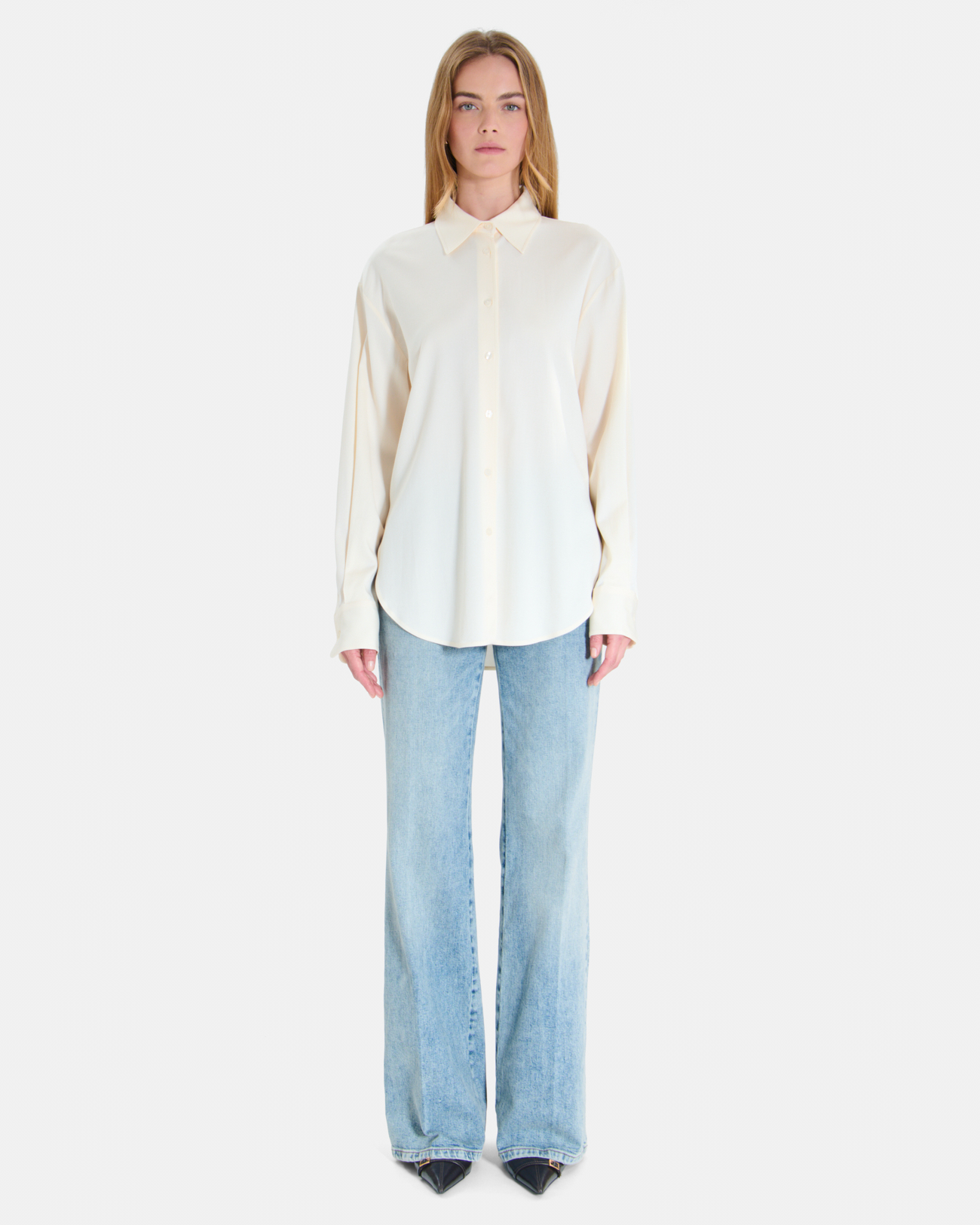Chemise Corentin Chemise cr&egrave;me &agrave; manches longues ZAPA
