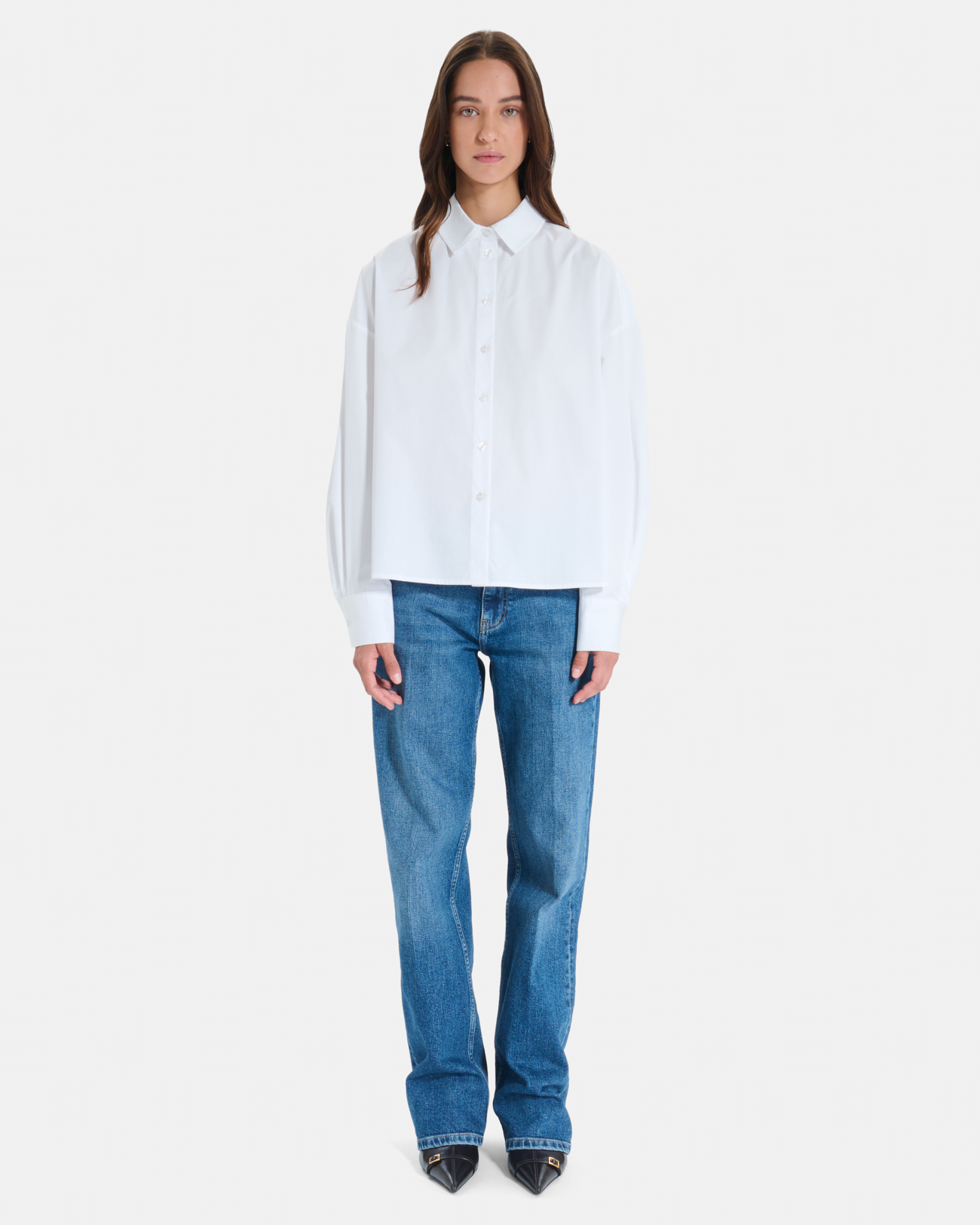 Chemise Colette Chemise blanche classique &agrave; manches longues ZAPA