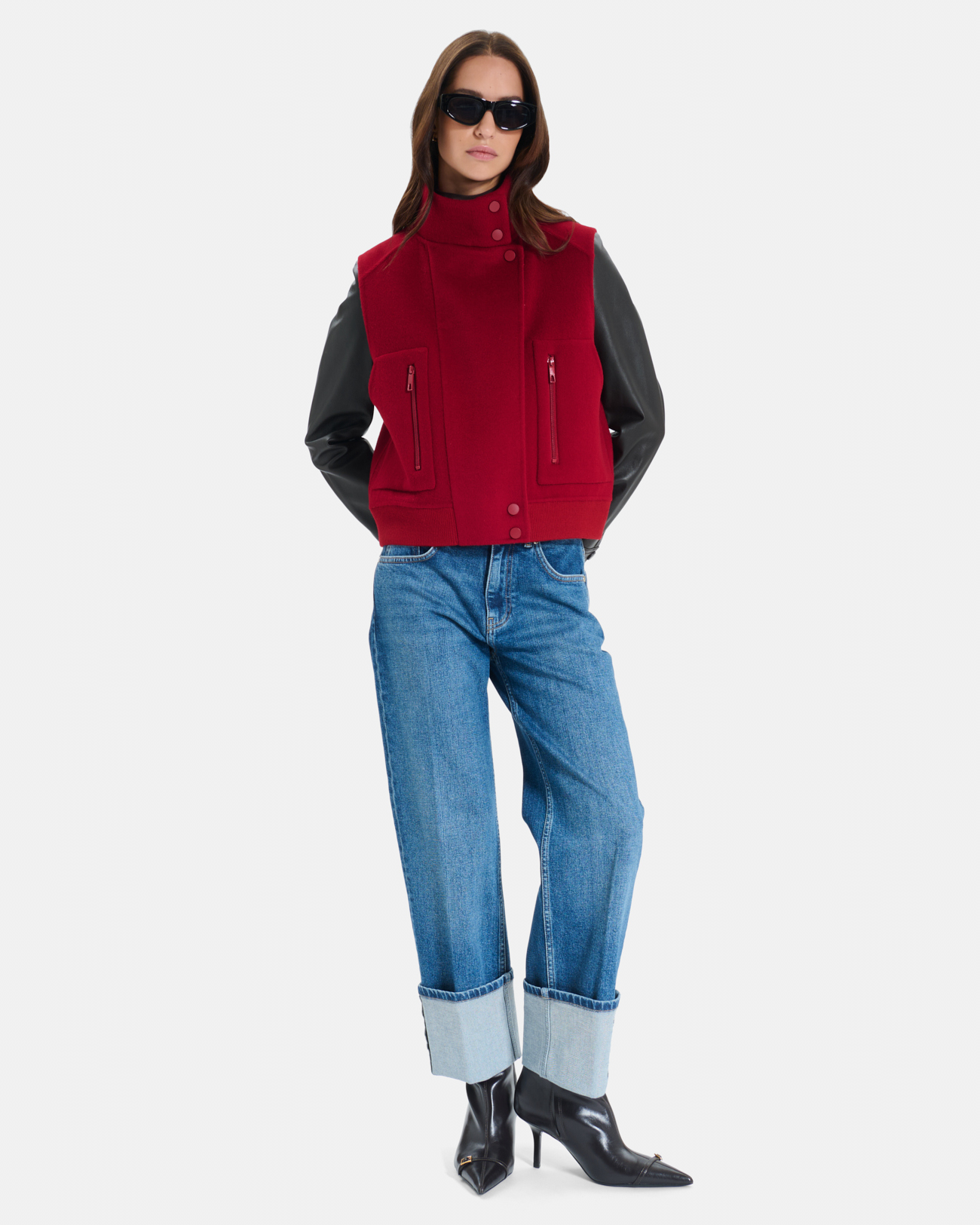 Gilet Gaspard Gilet sans manches en laine &agrave; col montant ZAPA