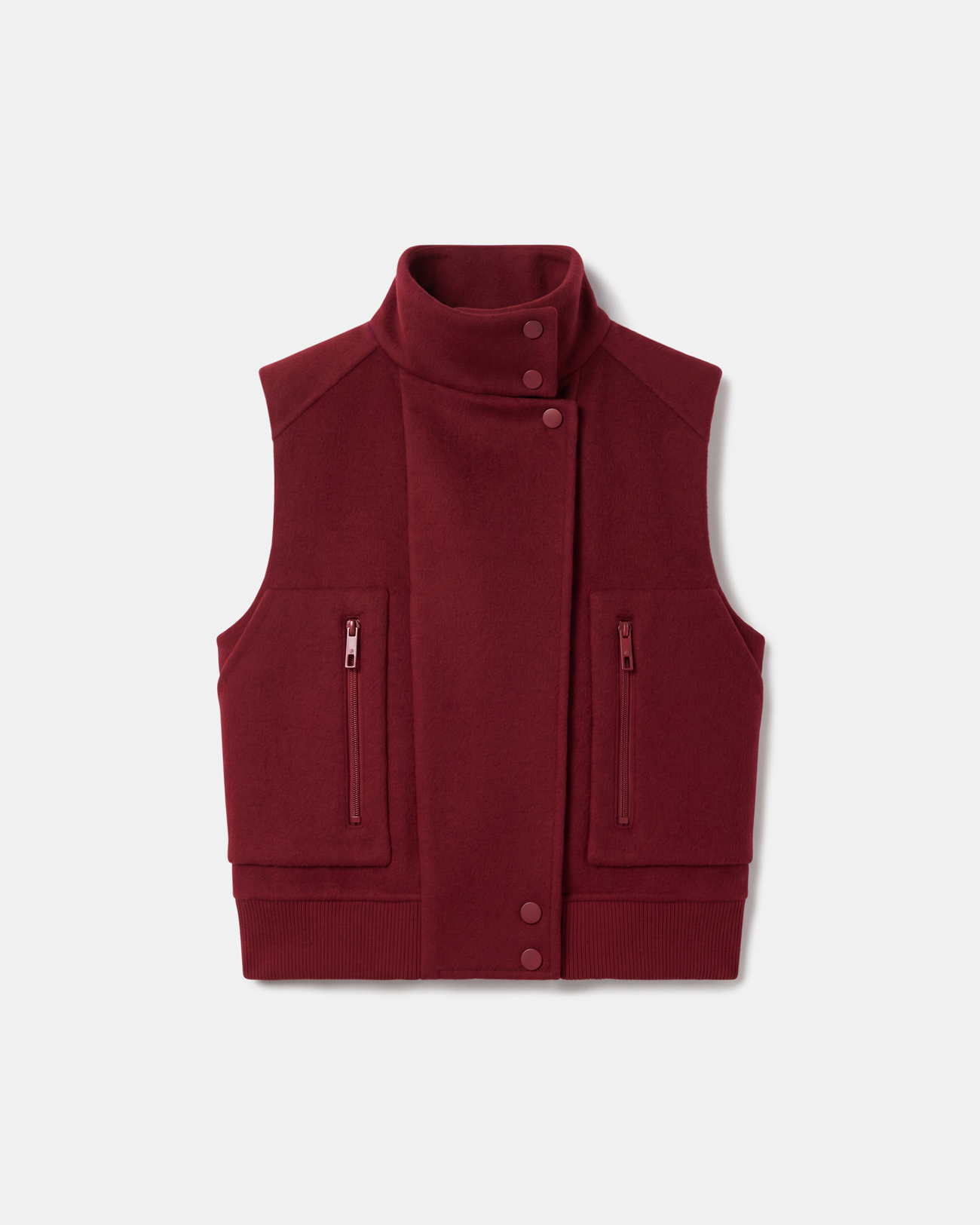 Gilet Gaspard Gilet sans manches en laine &agrave; col montant ZAPA