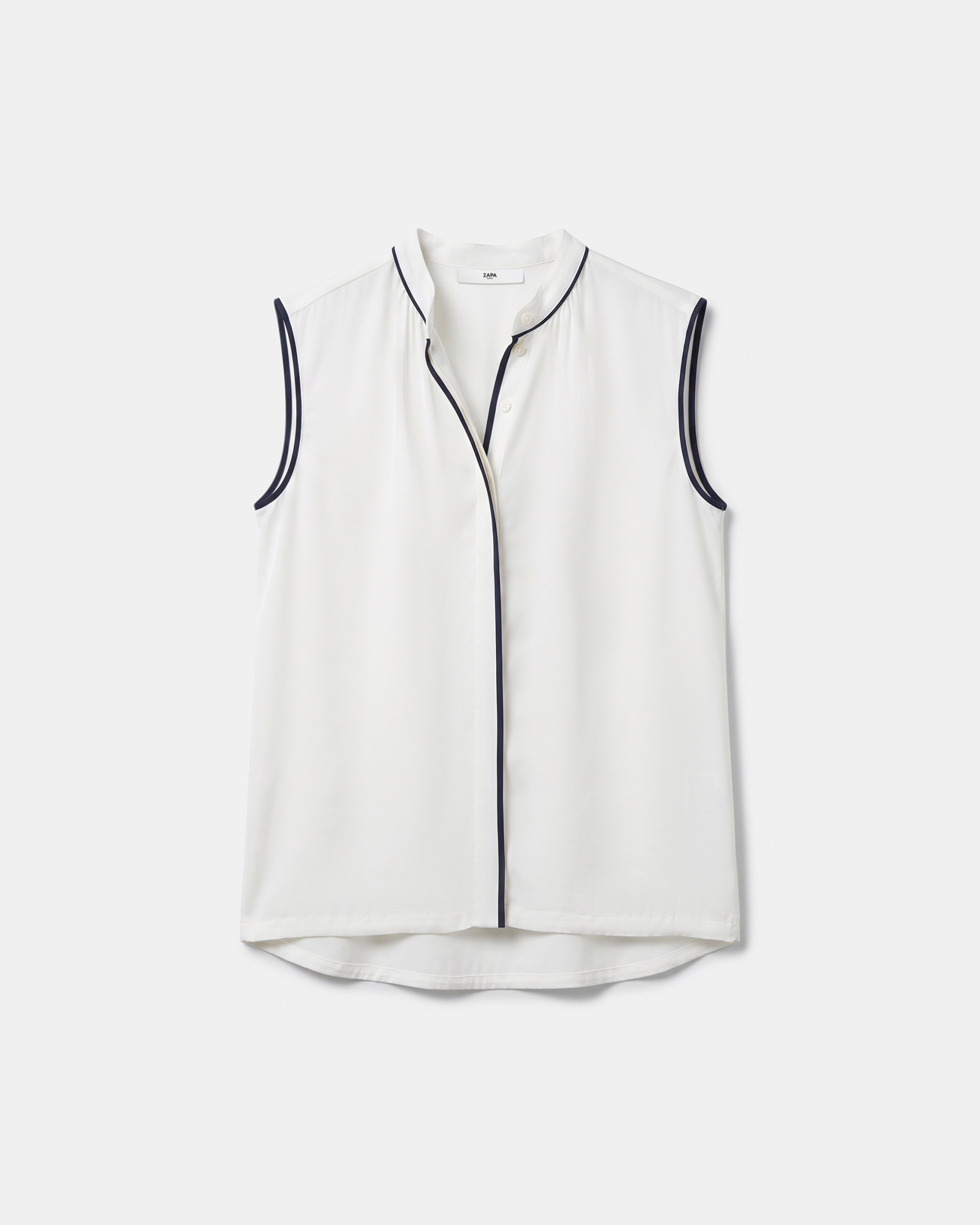 Top Toby Top sans manches &eacute;cru en viscose ZAPA
