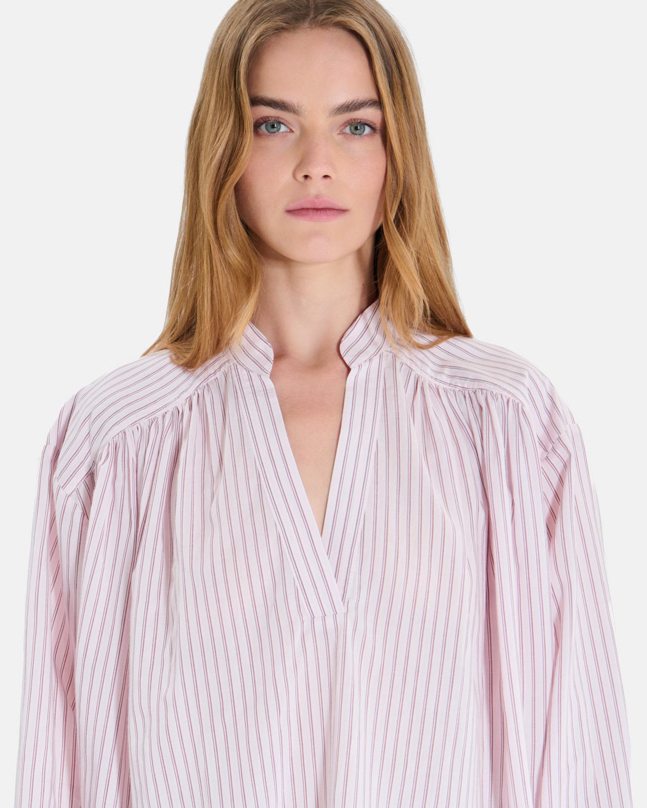 Blouse Blandine Blouse l&eacute;g&egrave;re ray&eacute;e &agrave; manches longues ZAPA