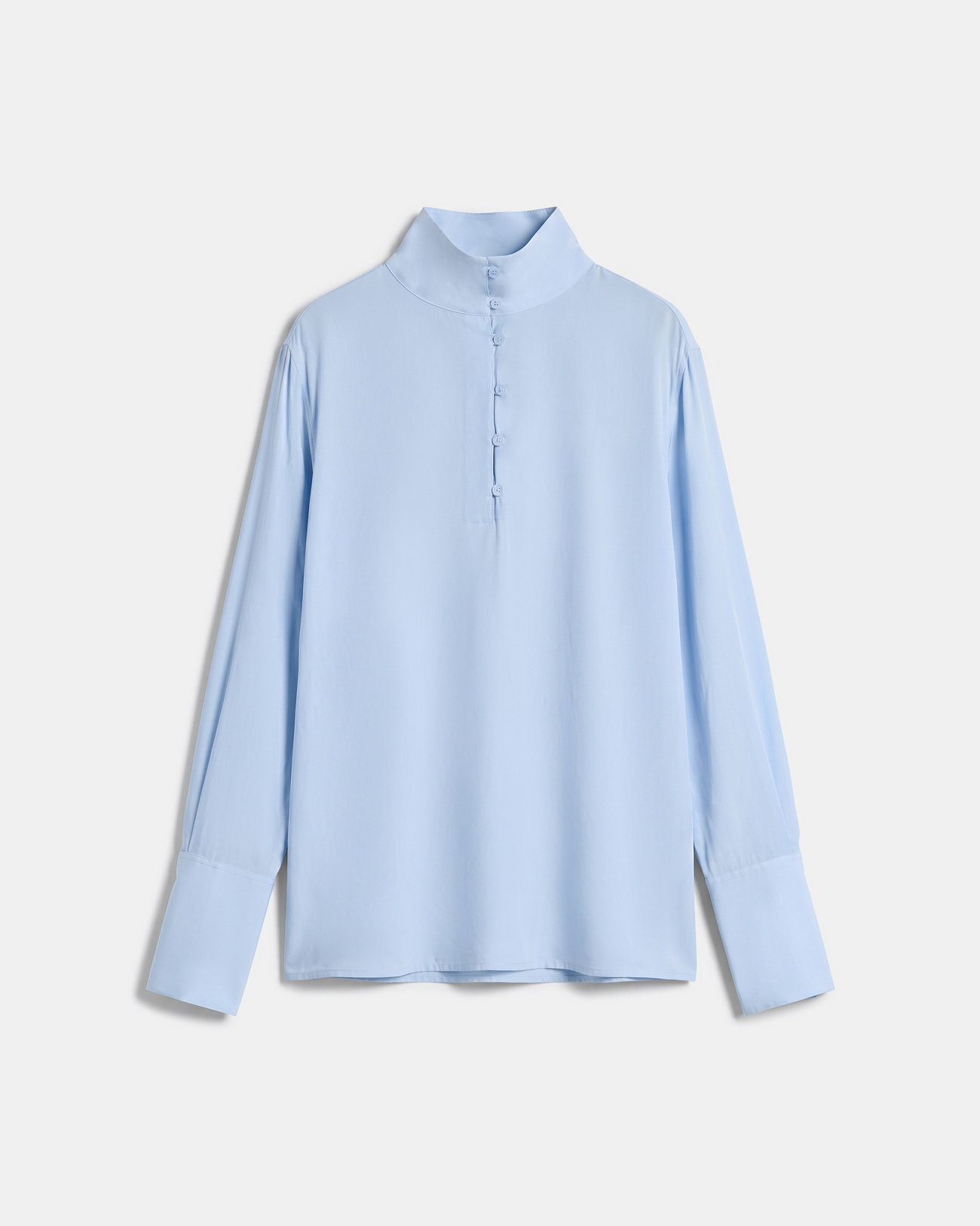 Top Tobias Top manches longues bleu clair col montant ZAPA