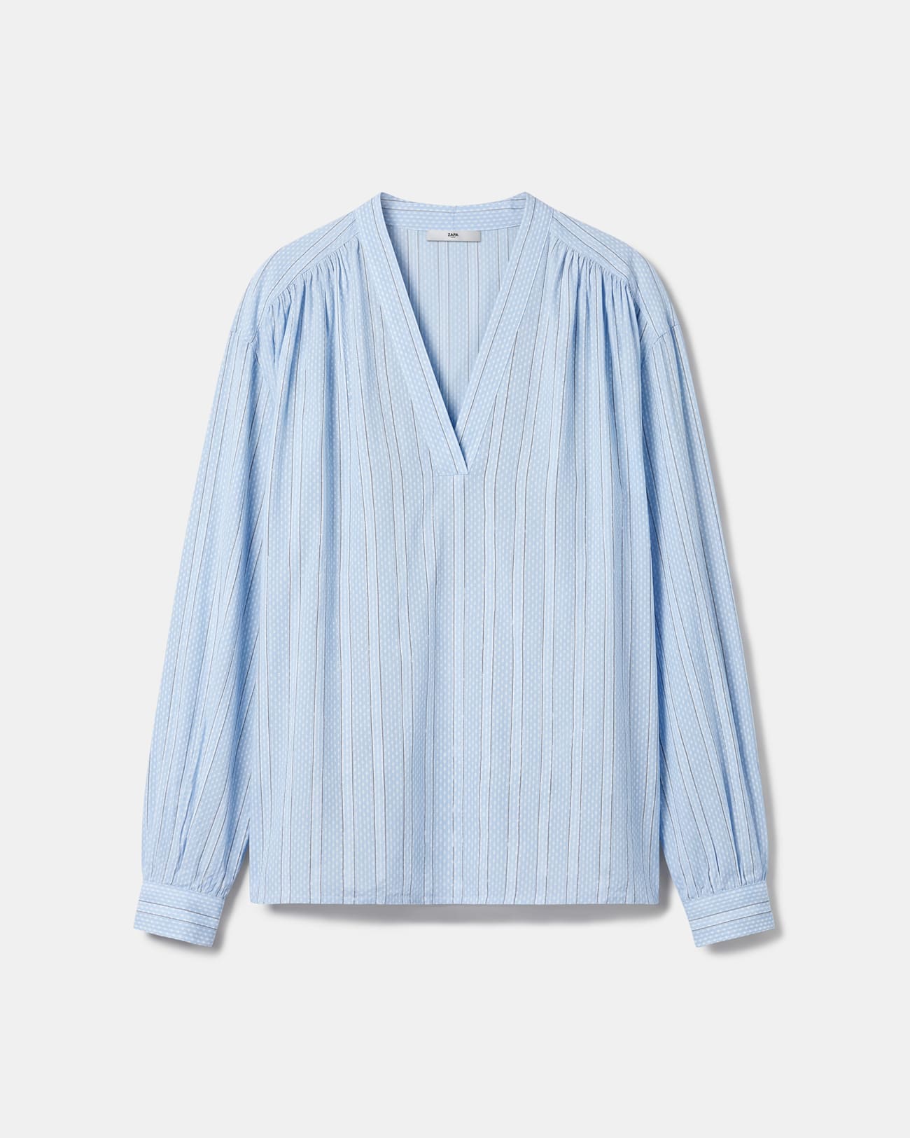 Blouse Brielle Blouse fluide manches longues col V &agrave; rayures ZAPA